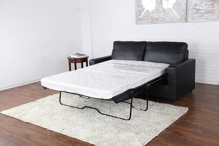 sofa cum bed leather 