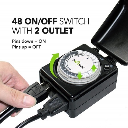 compact outdoor pool timer