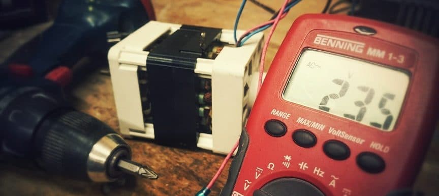 Multimeter for electronics